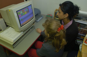 laughing and learning